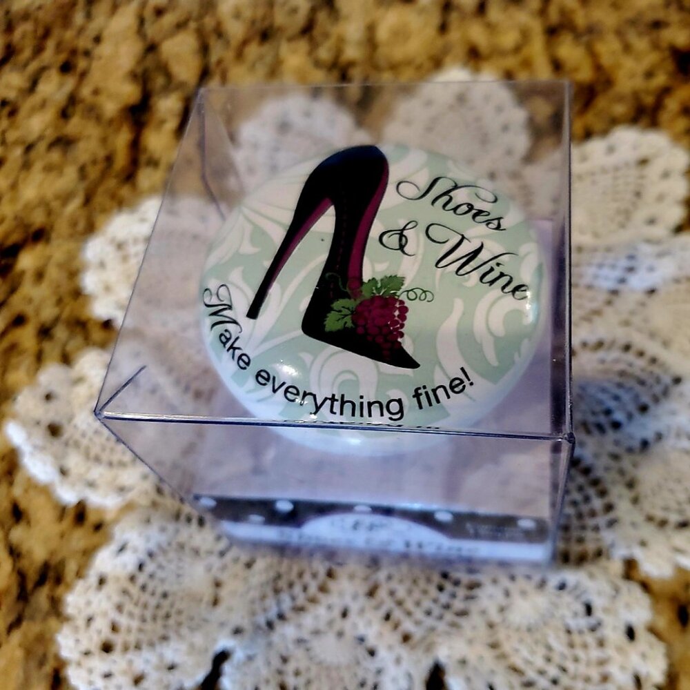 Wine Stopper ~ Shoes & Wine Make Everything fine!